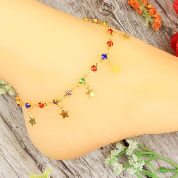 "Dainty Anklet for Women – Elegant Everyday Jewelry & Perfect Gift | MLCRC1304 - Picture 1 of 10